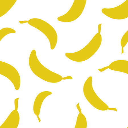 Pattern Silhouette Bananasのイラスト素材