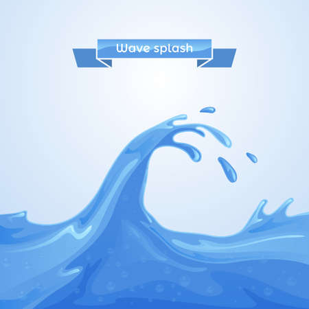 Wave Splashのイラスト素材
