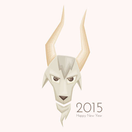 Goat With Straight Hornsのイラスト素材