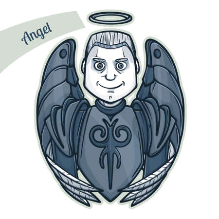 Sticker Angelのイラスト素材
