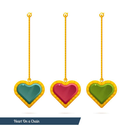 Heart On a Chainのイラスト素材