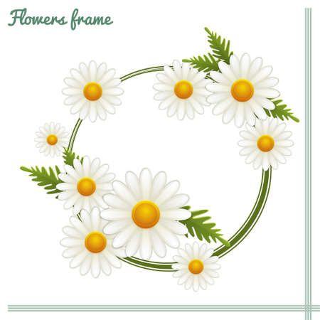 Flowers Frame Oneのイラスト素材