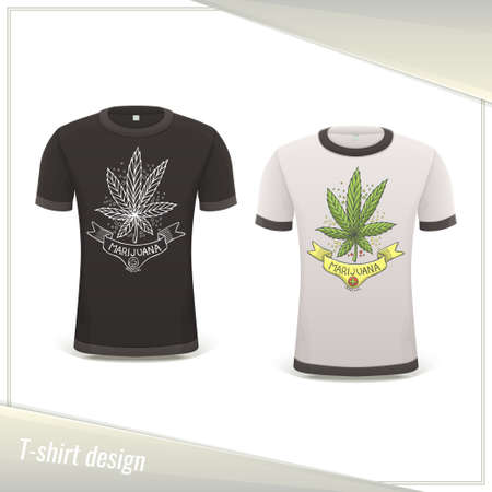Medical Marijuana Tshirt Tenのイラスト素材
