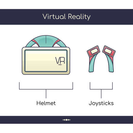 Virtual Reality Helmet Oneのイラスト素材