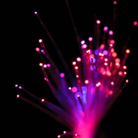 detail view of different defocused colorful light dotsの写真素材