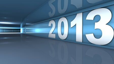 New year 2013 concept in 3dの写真素材