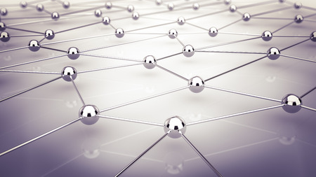 Abstract demonstration of network and communication - 3Dの写真素材