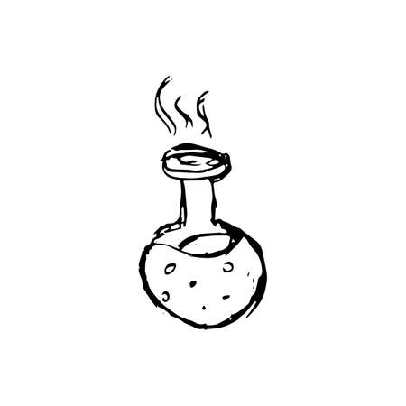 Handdrawn  doodle icon. Hand drawn black sketch. Sign symbol. Decoration element. White background. Isolated. Flat design. Vector illustration.のイラスト素材