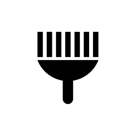 Brush vector icon. Illustration isolated for graphic and web designのイラスト素材