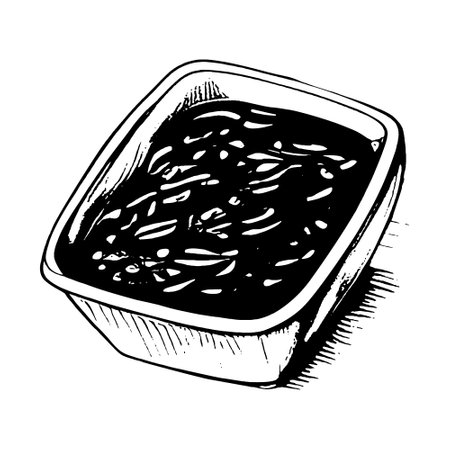 Hand drawn noodle pack, vector.のイラスト素材