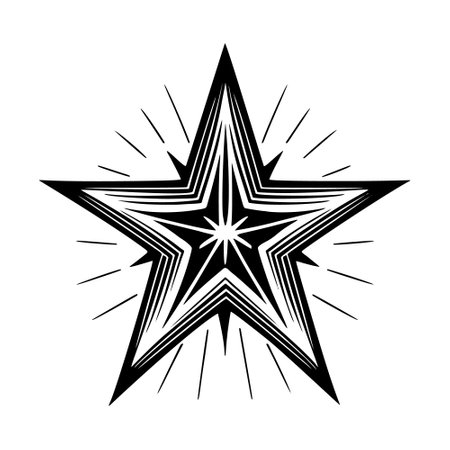 star icon logo, vector illustration.のイラスト素材