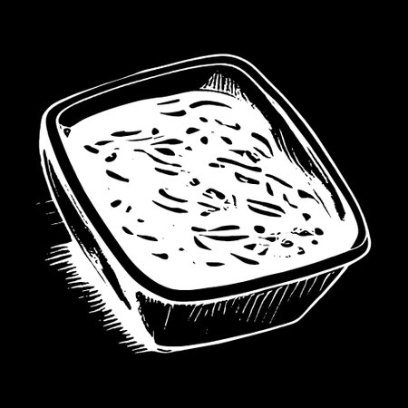 Hand drawn noodle pack, vector.のイラスト素材