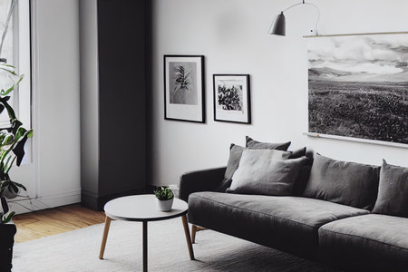 Interior of the living room. 3D illustrationの写真素材