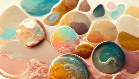 Abstract background in creamy pastel colors. digital illustration.の写真素材