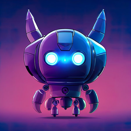 Cute retro scy-fi robot , comics, sketch, colorfull, rich in colors. digital illustration.の写真素材