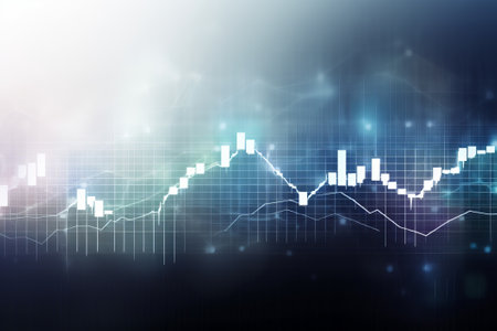 Abstract stock market financial graph concept background.の写真素材