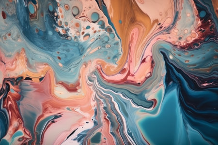 Swirls Of Marble Or The Ripples Of Agate. Liquid Marble Texture. fluid art. Abstract Waves.の写真素材