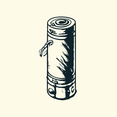 Vintage flask Illustration.のイラスト素材