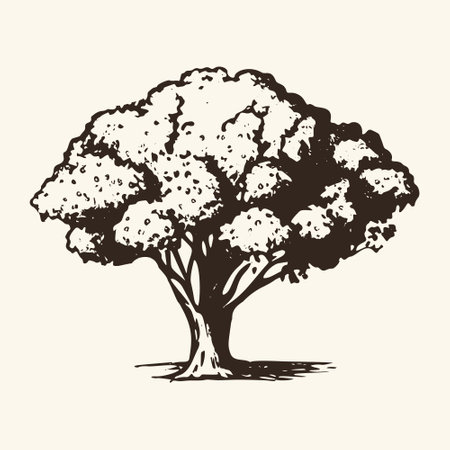 Vintage Nature Illustration - Tree of Life.のイラスト素材