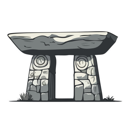 Mystic Megaliths - Journey Through Time.のイラスト素材