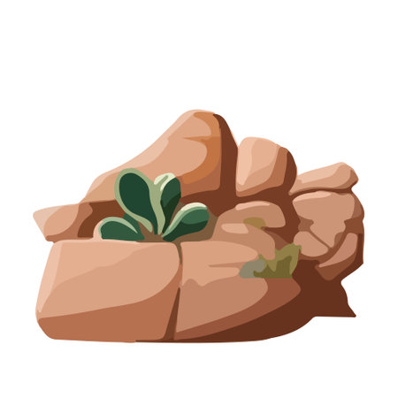 Rocky Landscapes: Vector Stone Illustration.のイラスト素材