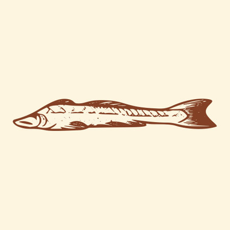 Oceanic Harvest - Fish Vector Illustration.のイラスト素材