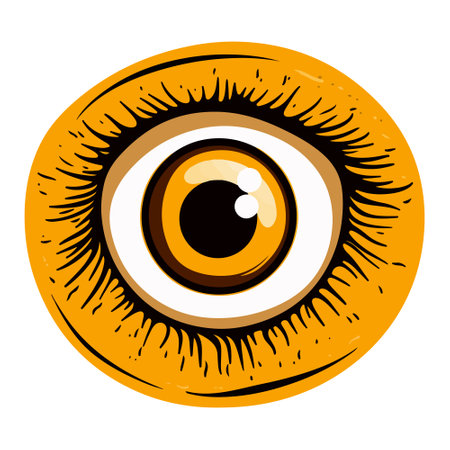 eye with long eyelashes, vector.のイラスト素材