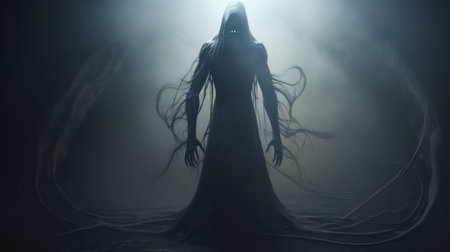 Evil Spirit in a foggy void.の素材