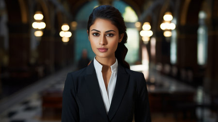 Portrait of an Indian businesswoman.の素材