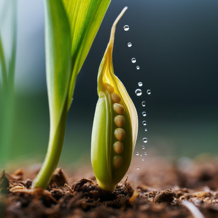 a close up of a plant.の素材