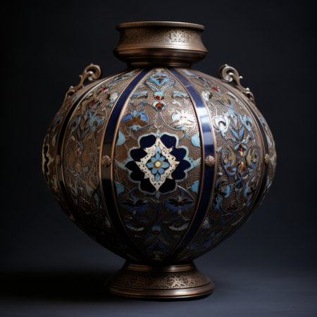 a close up of a vase.の素材