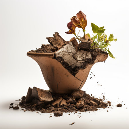 a plant in a pot.の素材
