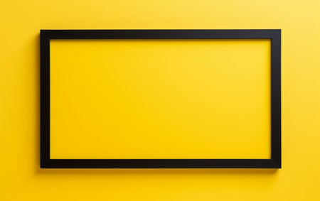 a black and yellow frame.の素材