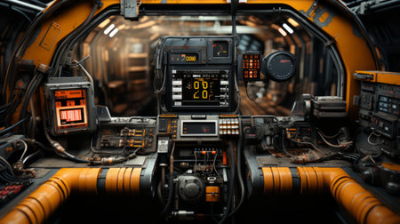 a control panel in a vehicle.の素材