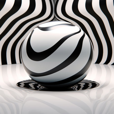 a ball on a surface.の素材