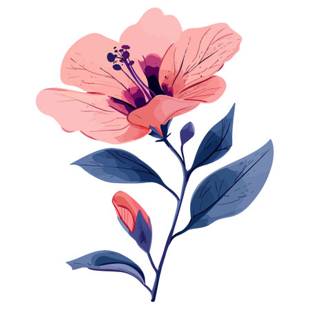 Floral botanical flower. Isolated illustration element.のイラスト素材