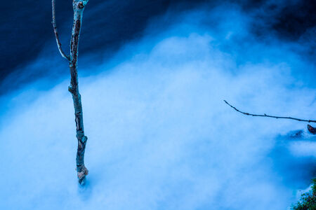 Long exposure shot of flowing waterの写真素材