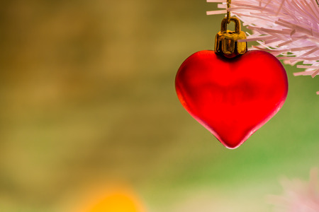 Christmas heartの写真素材