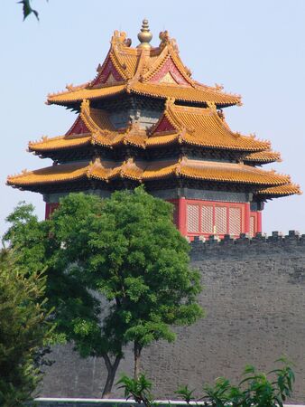 One of the pavilion of the forbidden city in Beijing, Chinaの写真素材