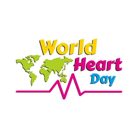 world heart day simple vector graphics. logo concept.のイラスト素材