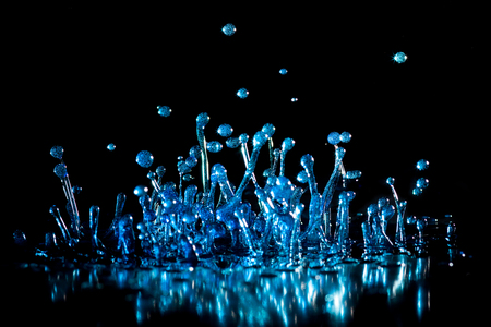 dancing water dropsの写真素材