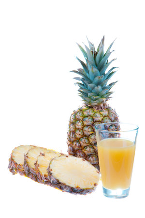 pinapple juice with fruitsの写真素材