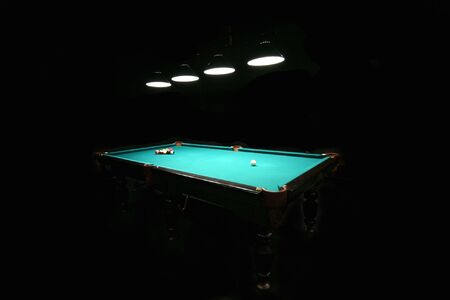Isolated billiard tableの写真素材
