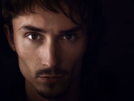 Portrait of handsome elegant man.の写真素材