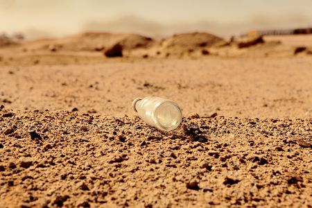 Dust dump in droughty desertの写真素材