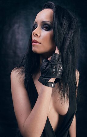 Young attractive brunette girlの写真素材