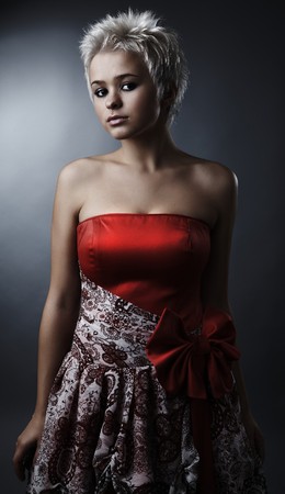 beautiful model dressed as fashion fairyの写真素材