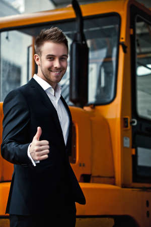 Portrait of a cheerful young businessman 