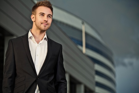 Portrait of a cheerful young businessman 