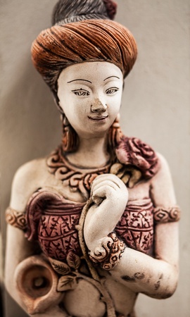 Ancient traditional stone figurine のeditorial素材